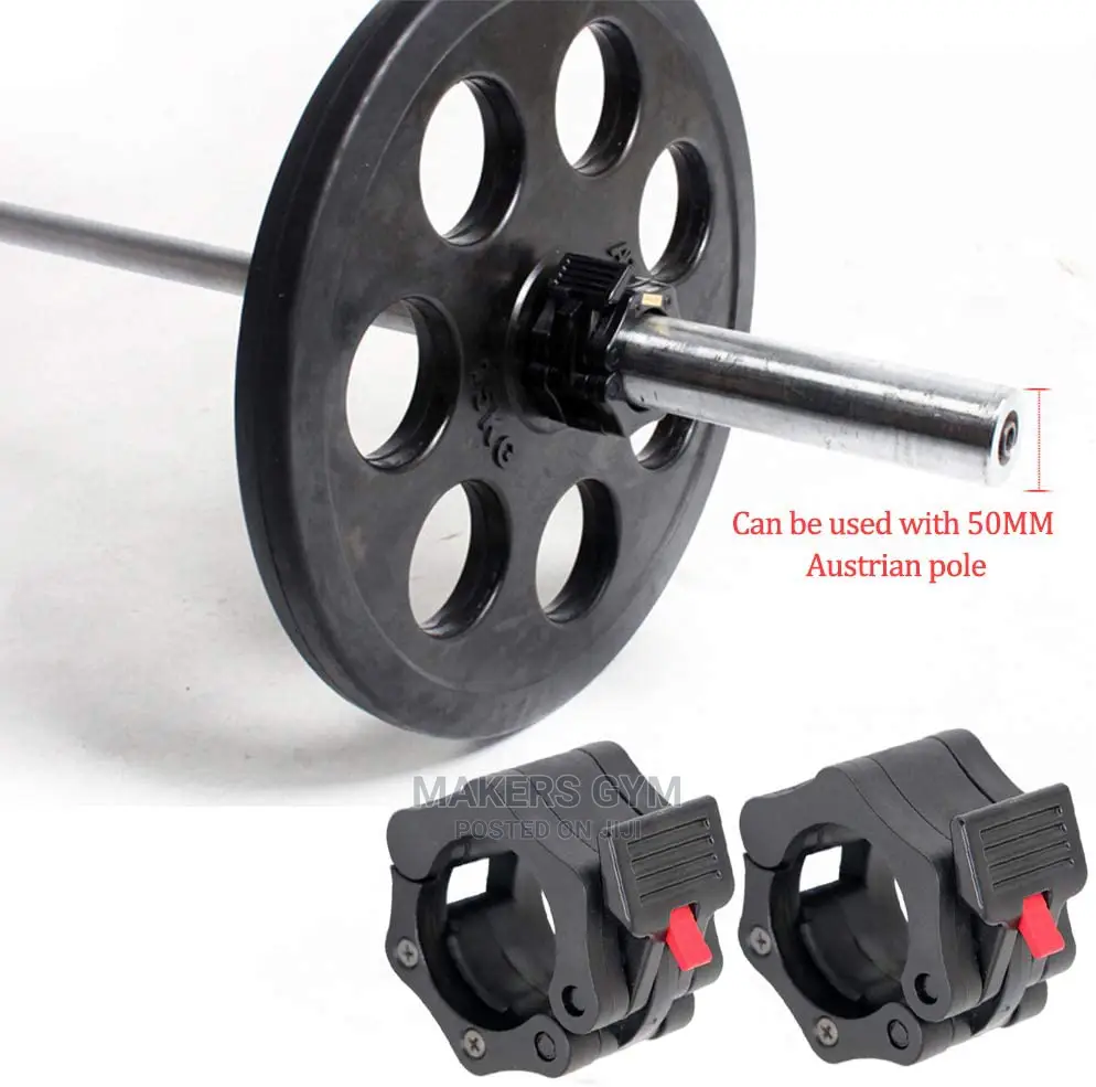 Olympic Barbell Clamp (Pair) Collar Clip