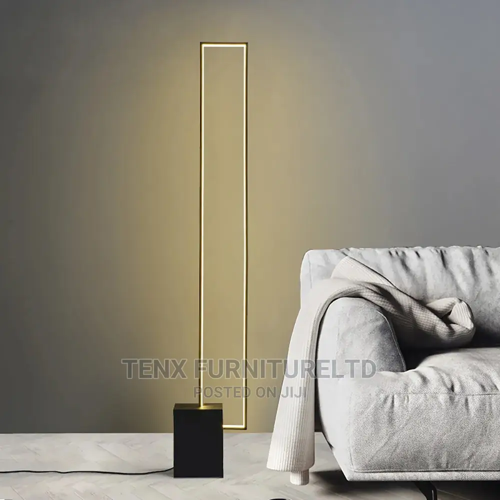 Floor Lamp Rectangular Standing Lamp With Block Base