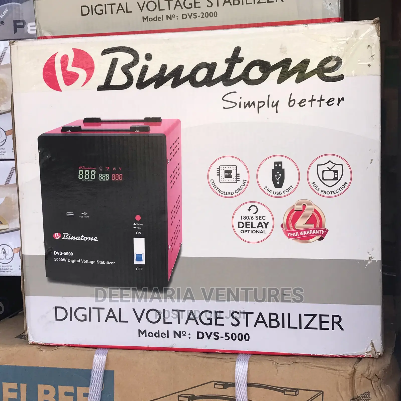 Binatone 5000w Digital Automatic Voltage Stabilizer DVS-5000