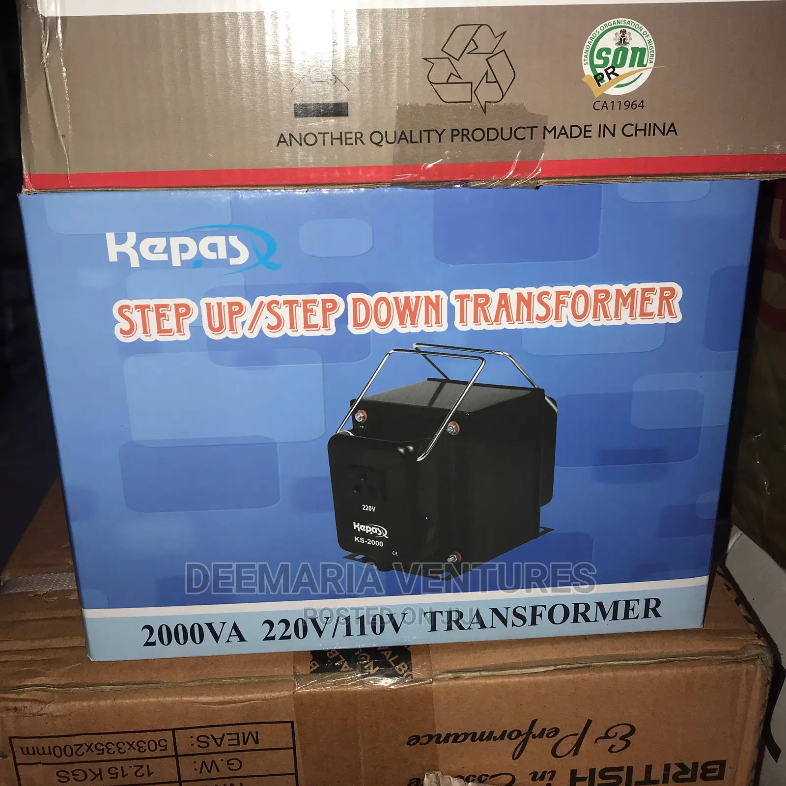 Kepas Step Up/Step Down Transformer 2000va (220v/110v)