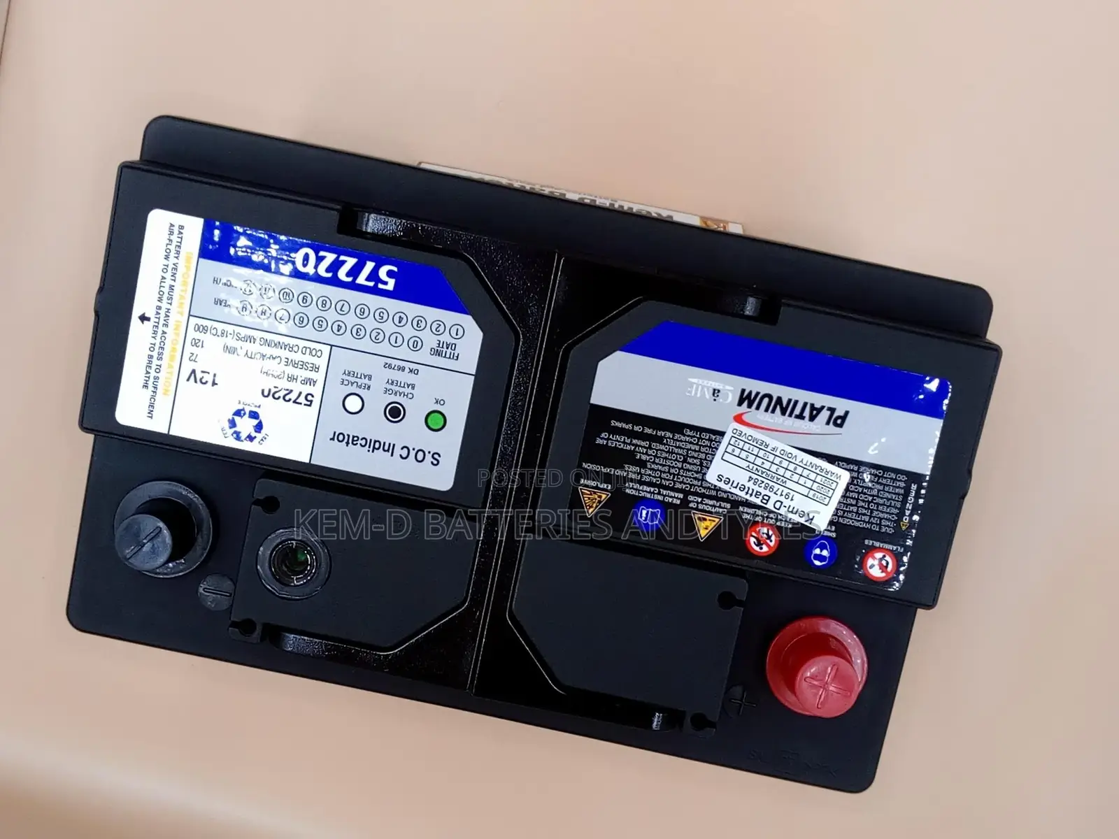 15 Plates Car Battery _ Platinum _ Instant Free Delivery.