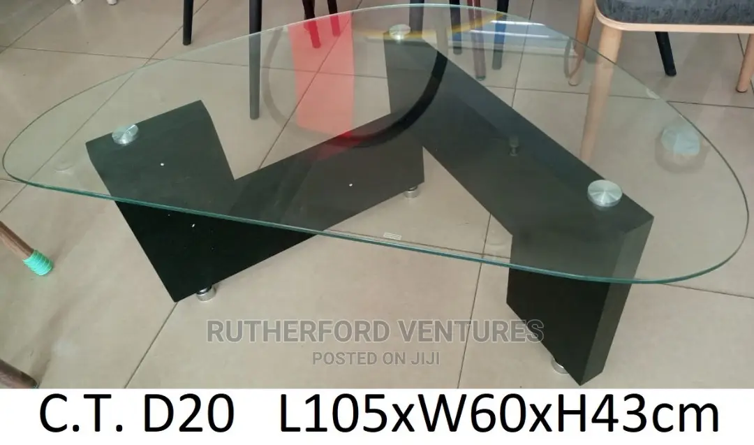 Glass Curve Center Table
