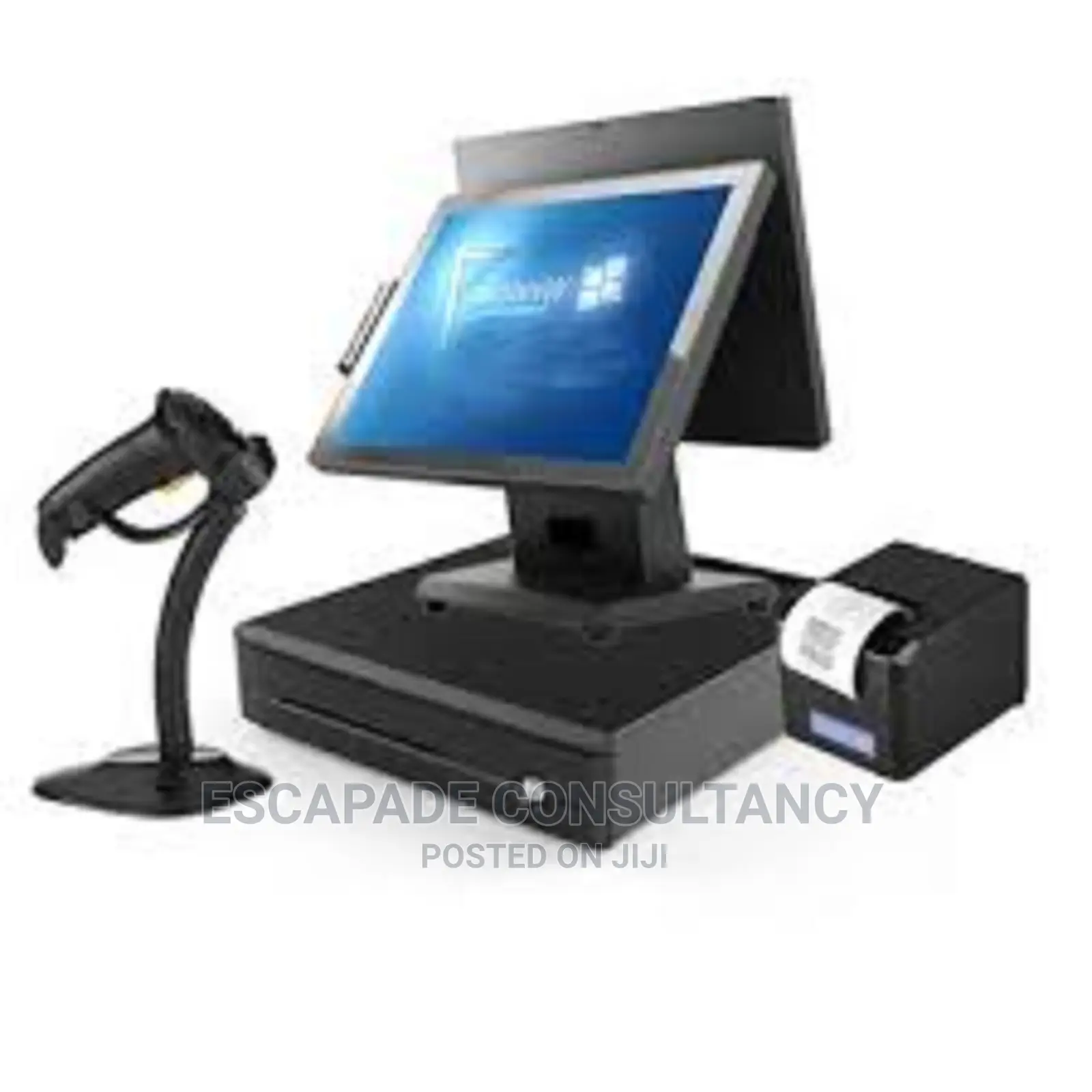 POS Computer Dual Touch Screen Complete Set With Accessories