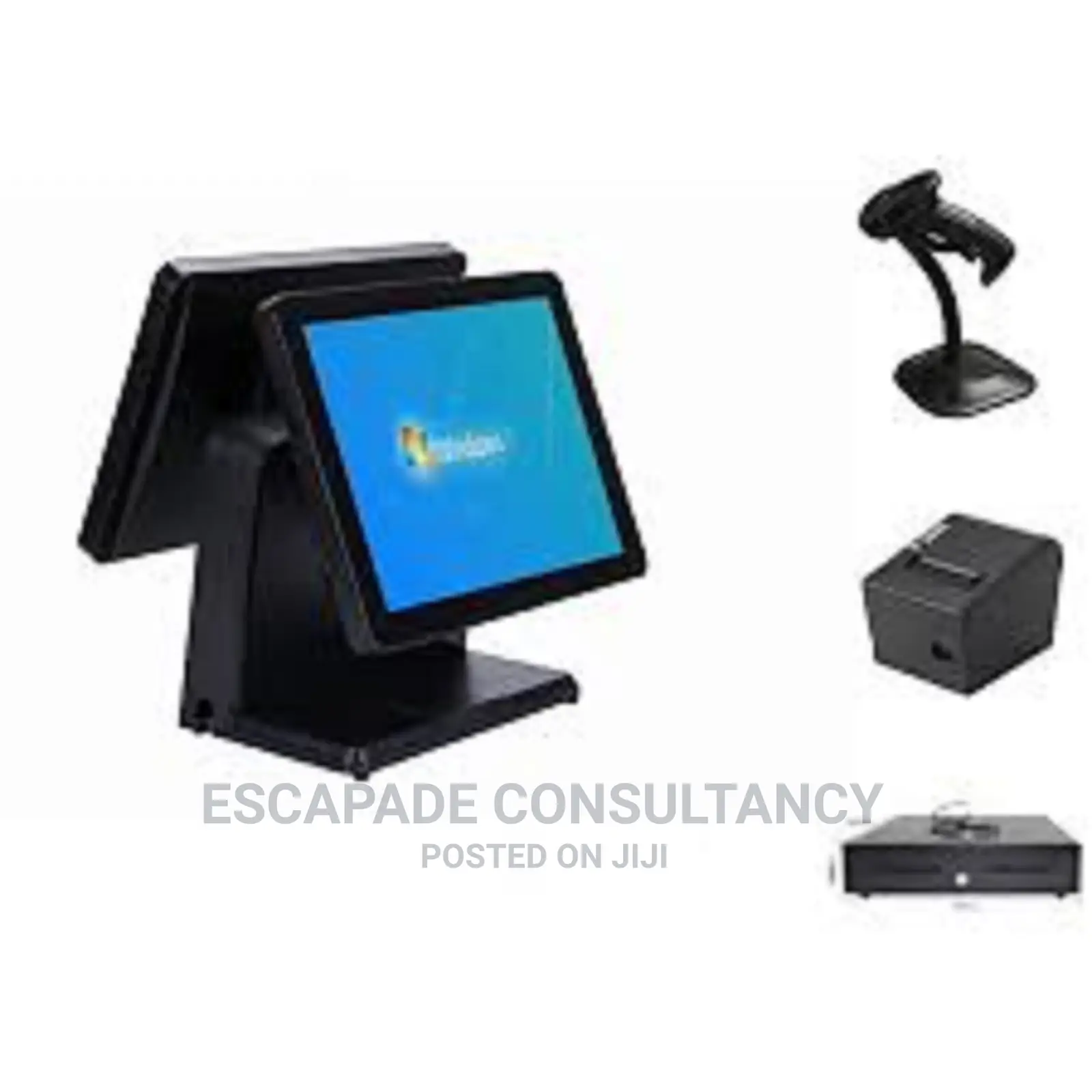 POS Computer Double Screen All in 1 With Peripherals