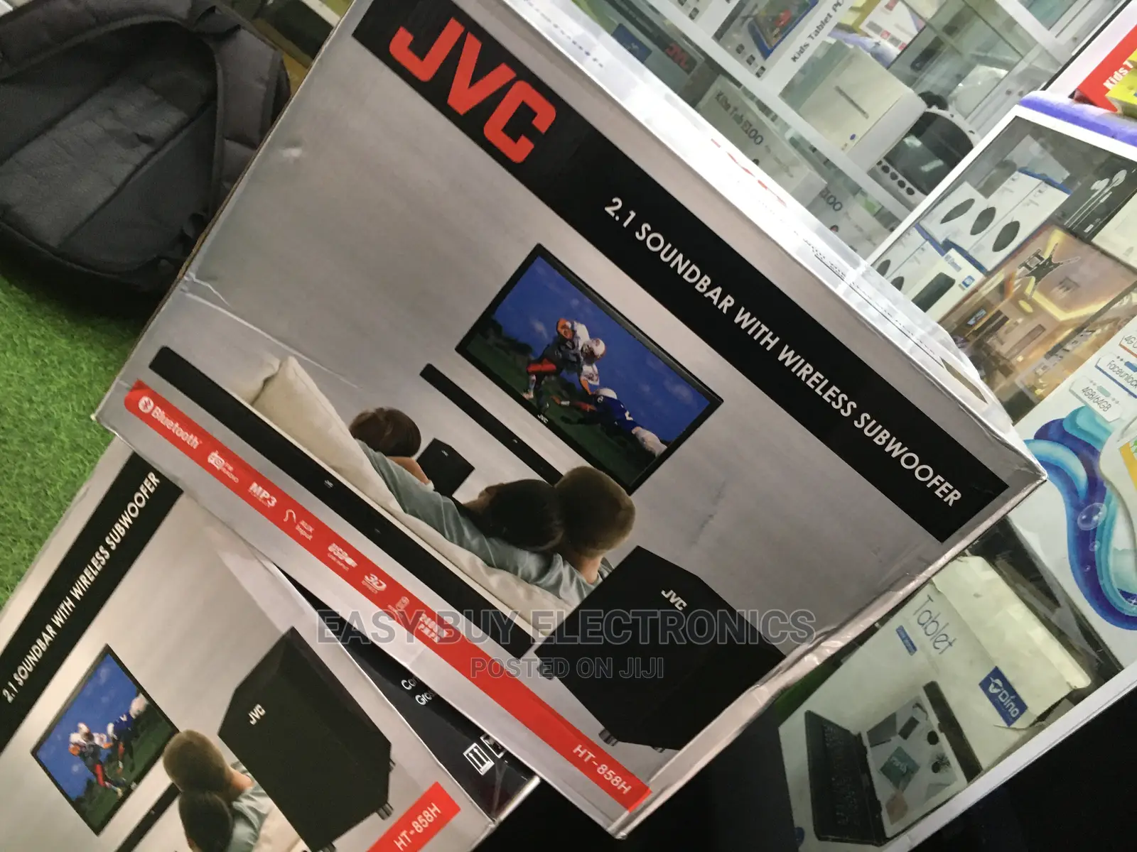 LED Display JVC Quality Sound Bar at Subwoofer