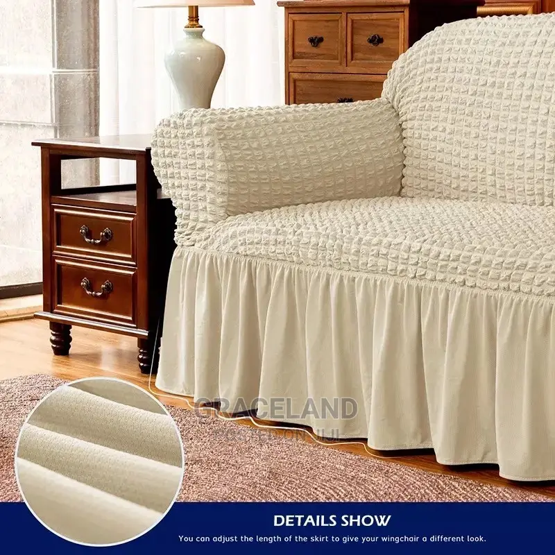 Thicker Fabric Skirt Sofa Cover High Quality Seater’S 1/2