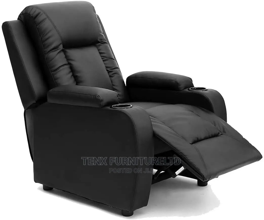 Recliner W Drink Holders Armchair Sofa Reclining Cinema