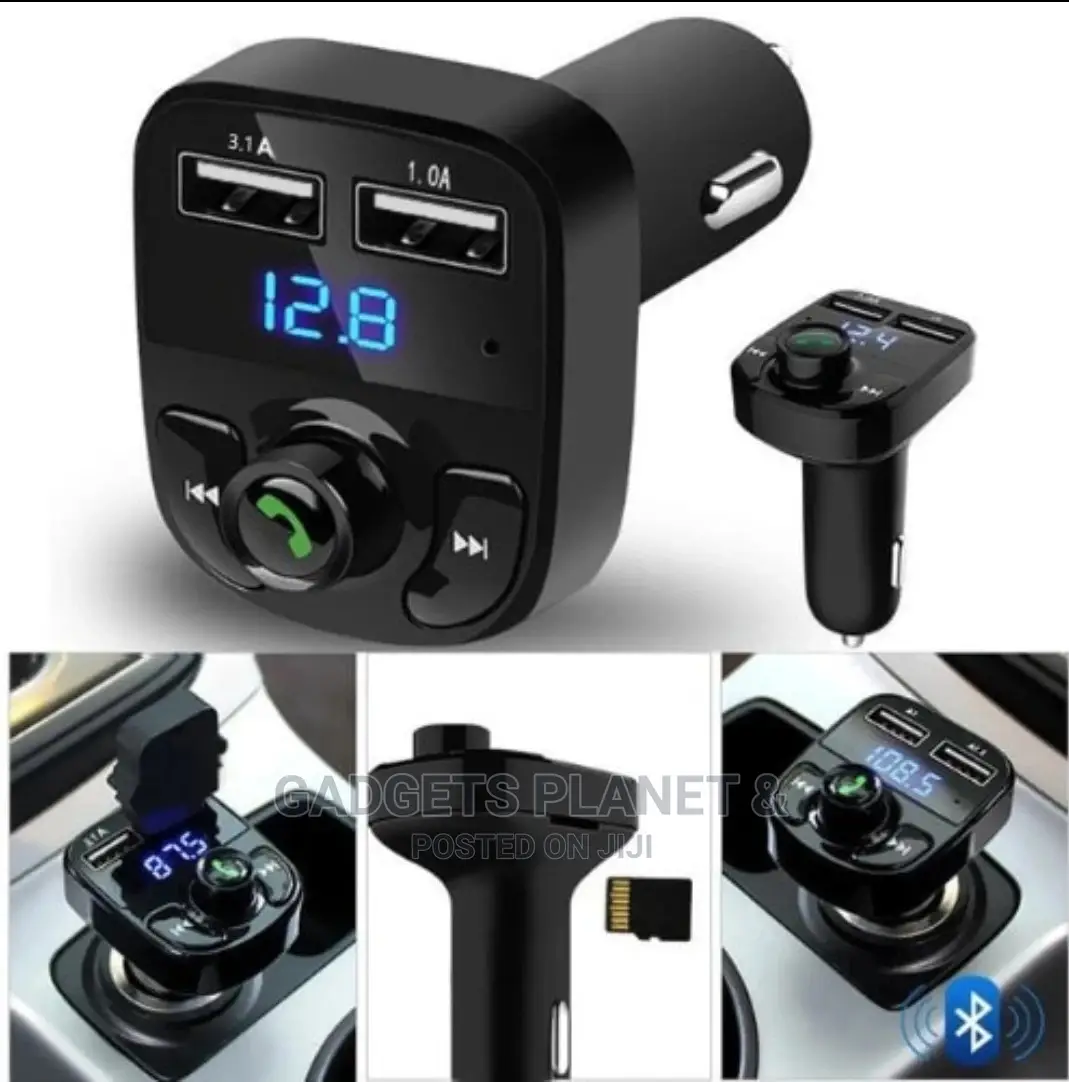 Car-X8 Wireless Car FM Player, USB Port, AUX Cable Slot Etx