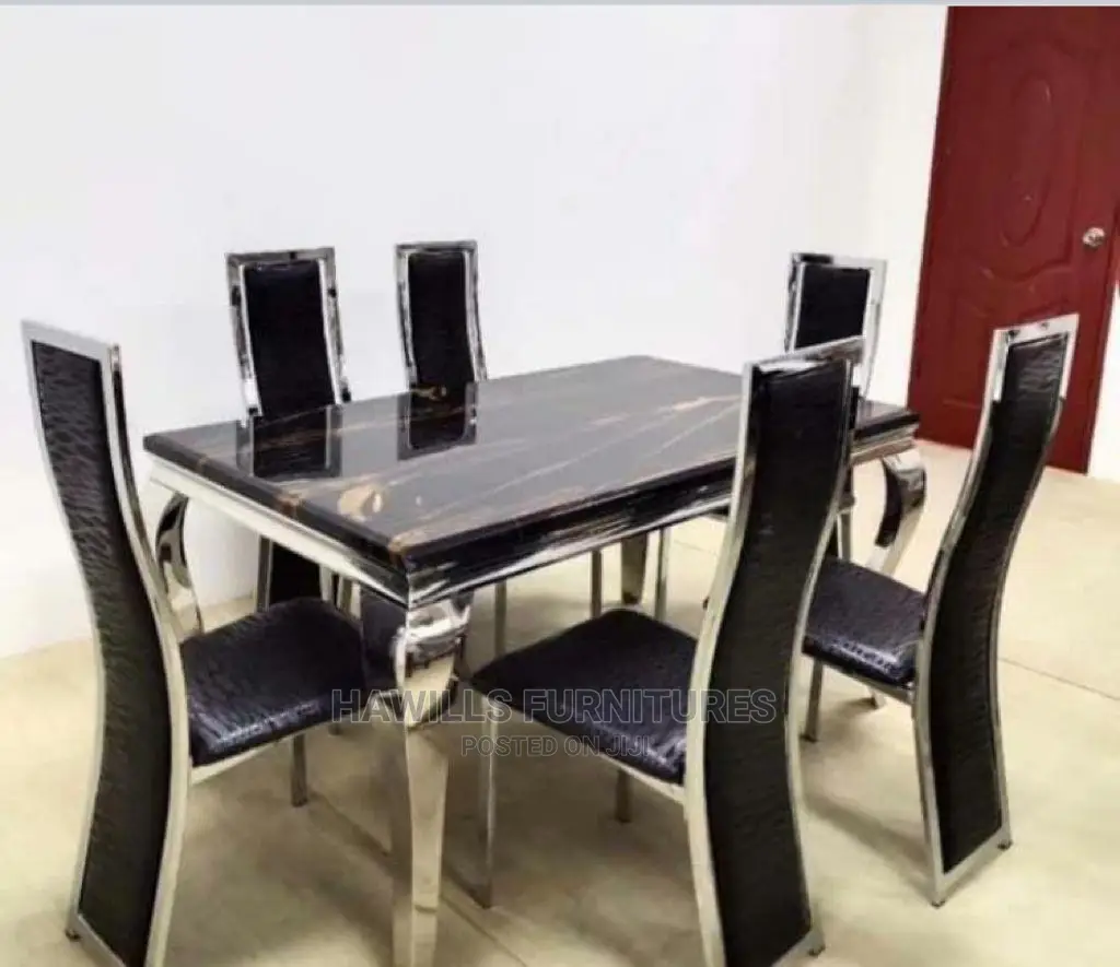 Quality Marble Dining Set (6)