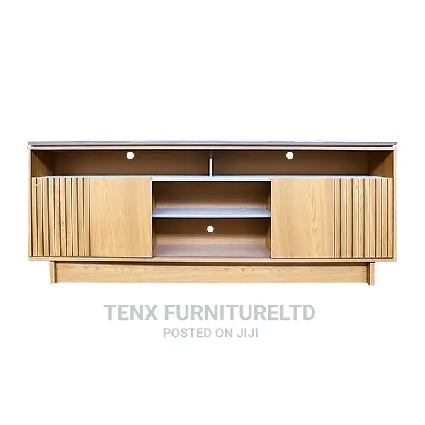 TV Unit With Slidining and 6 Compartment (Exclusive)