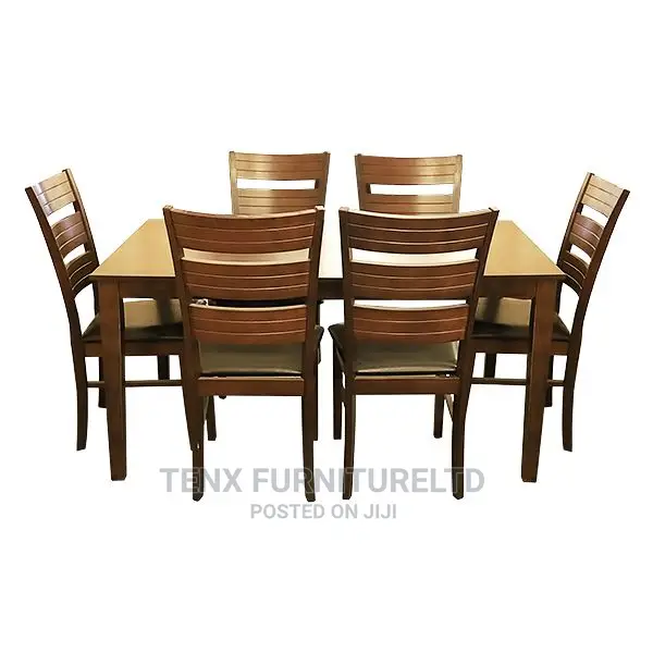 Dining Set 6 Seater (Dark Brown)Axils
