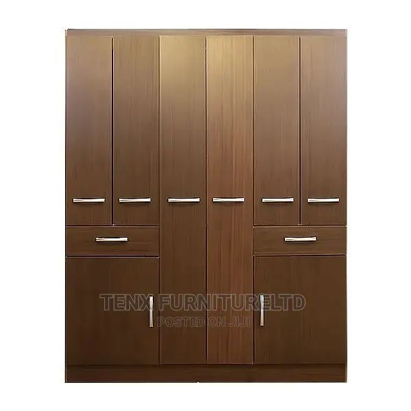 Wardrobe 8 DOORS (Dark Brown)