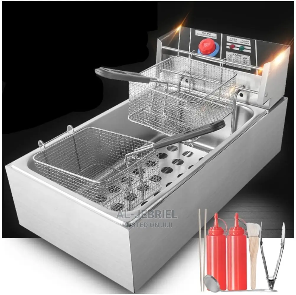 Win Win Electric Deep Fryer Double Basket
