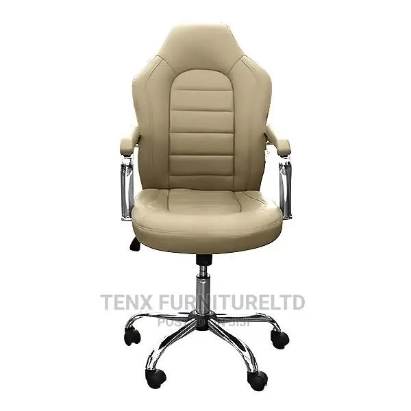 OFFICE / EXECUTIVE CHAIR( With Chrome Base Rotating Wheel)