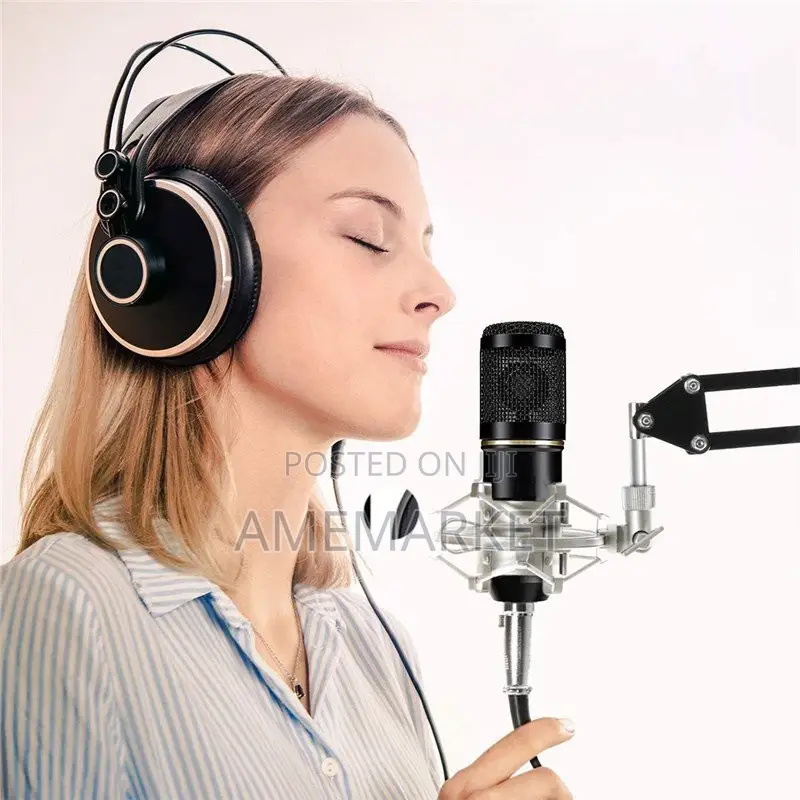 BM800 Studio Condenser Microphone for Recording - Full Set