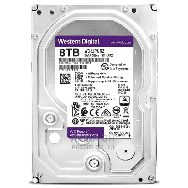 Wd 8tb Purple Surveillance Internal Hard Drive