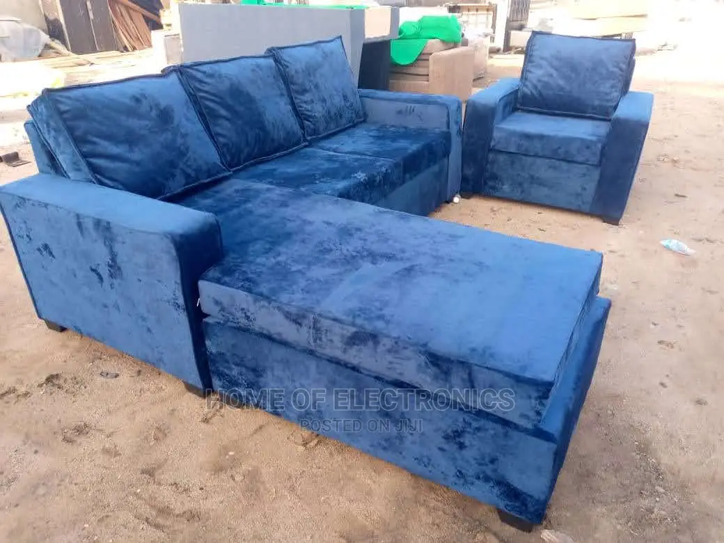 Classic Fabric L Shaped Sofa
