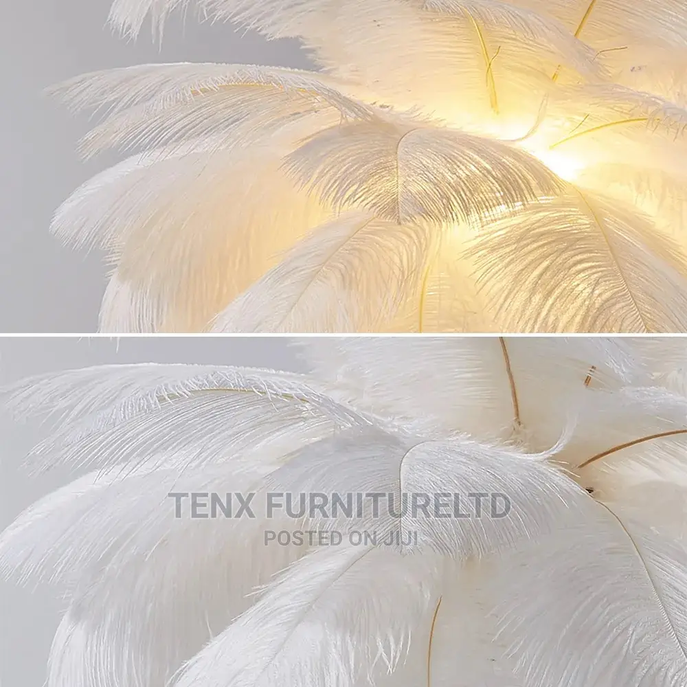 DESK LAMP(White Feather)Unique Modern Style