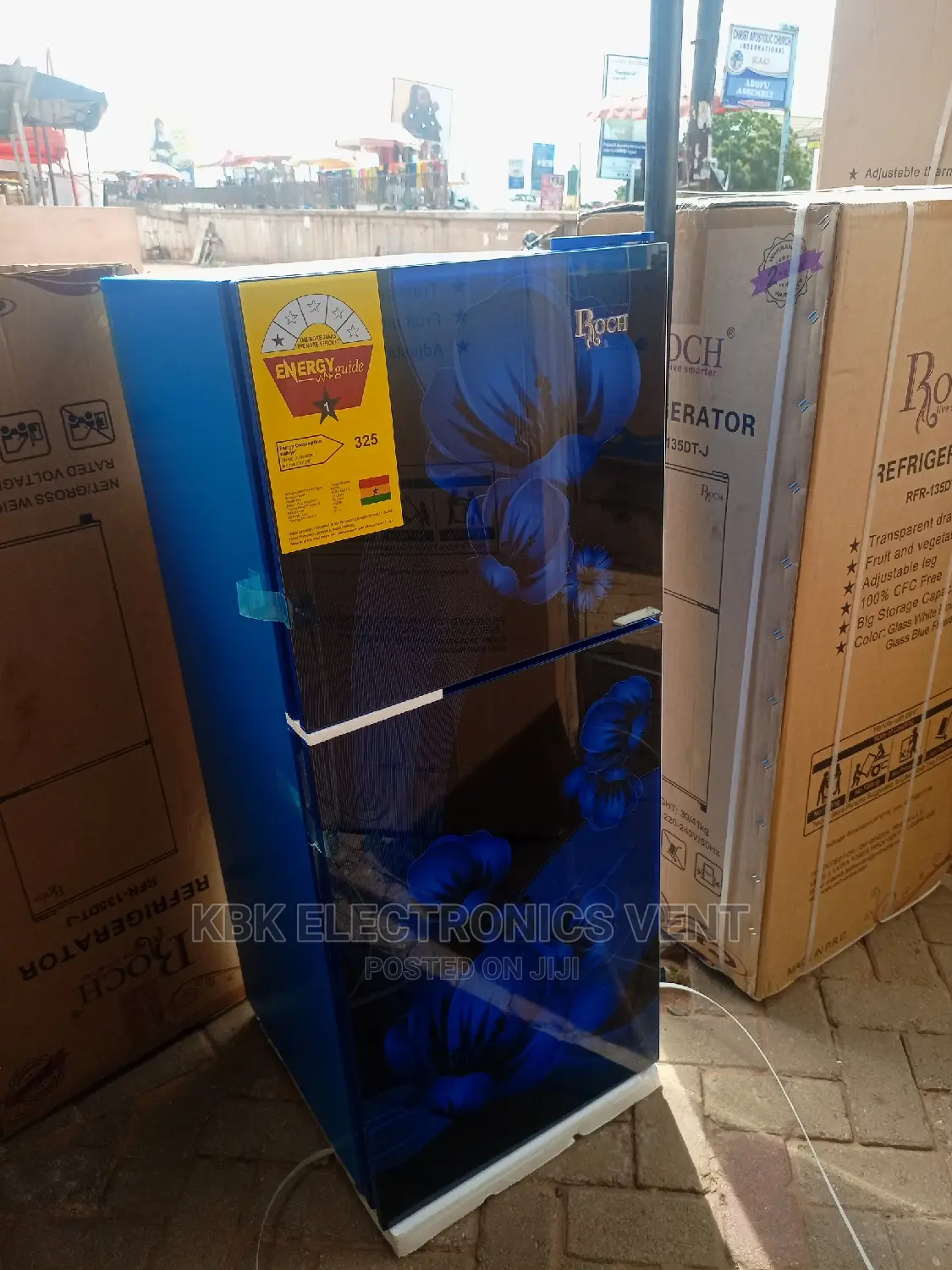 Roch 95ltr Double Door Refrigerator