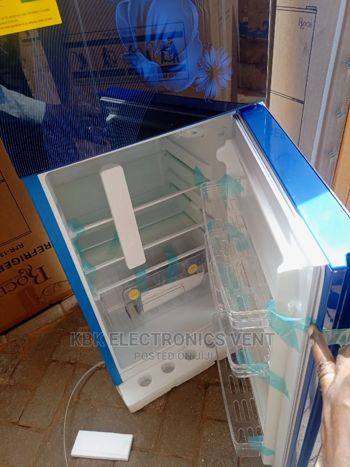 Roch 95ltr Double Door Refrigerator