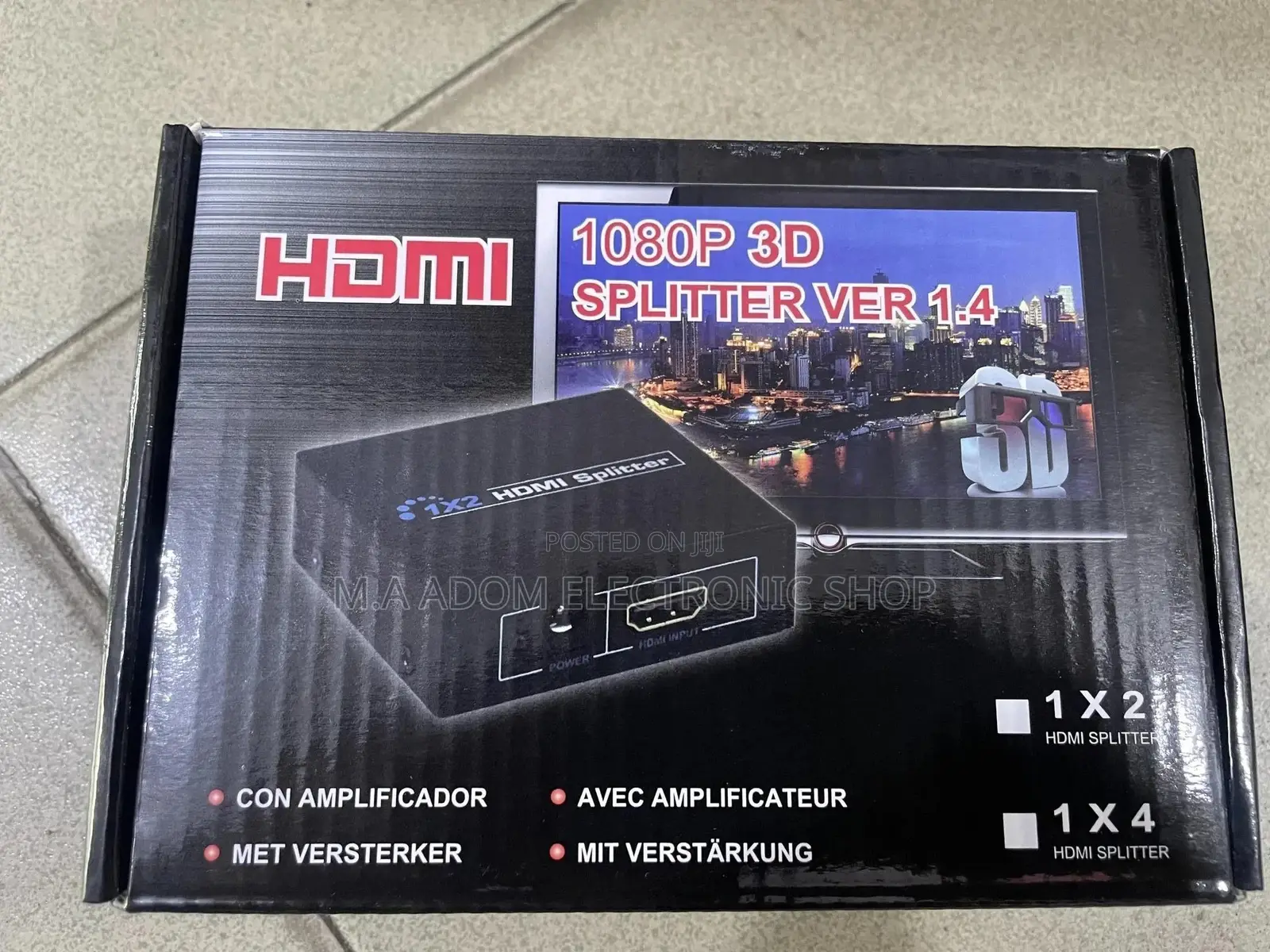 1 in 4 Out HDMI Splitter 1080p