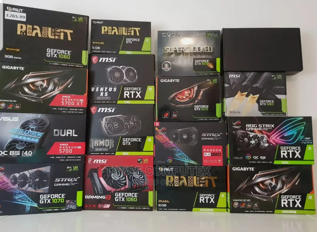 Nvidia Geforce RTX Graphic Card and AMD RX Graphic Cards