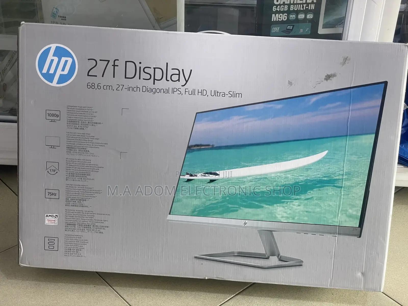 Hp 27” Ips Full HD Ultra Slim Screen
