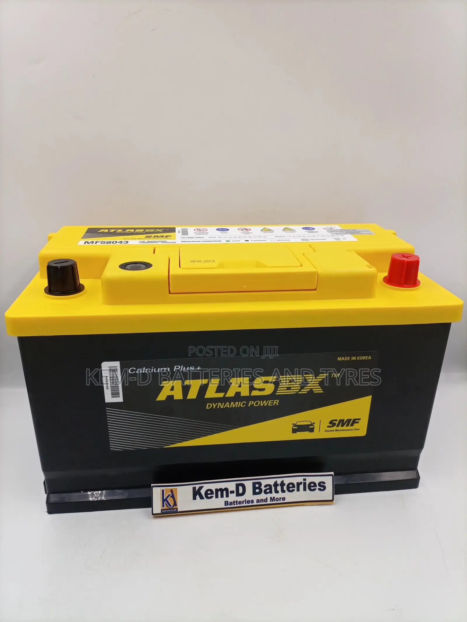 17 Plates Atlas Battery - 12V 80ah Battries - Free Delivery