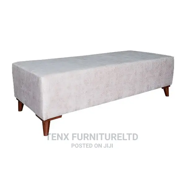 Sofa (L-Shape With Ottoman)3 Seater Suede Upholstery