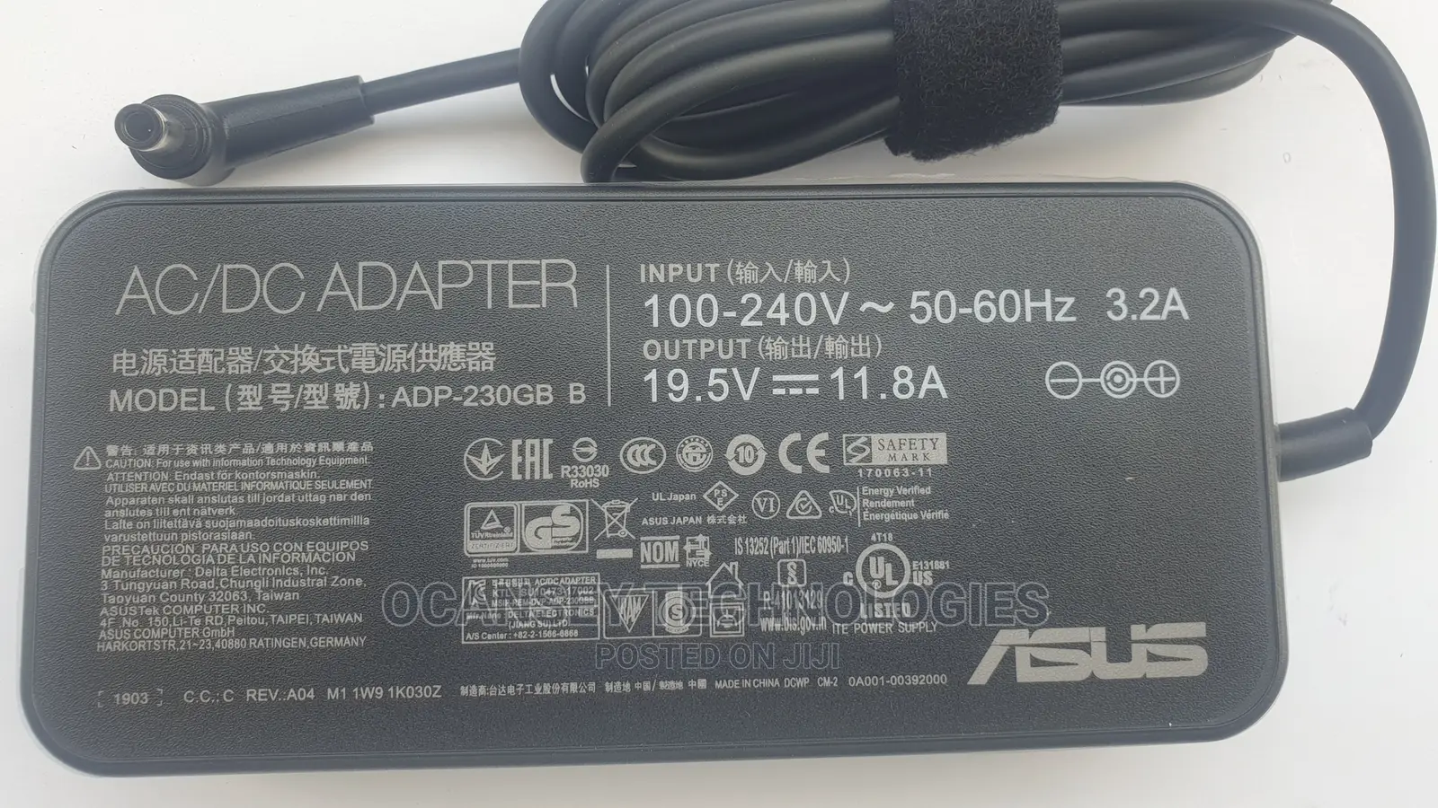 Original ASUS Charger 19.5v 11.8A 230W