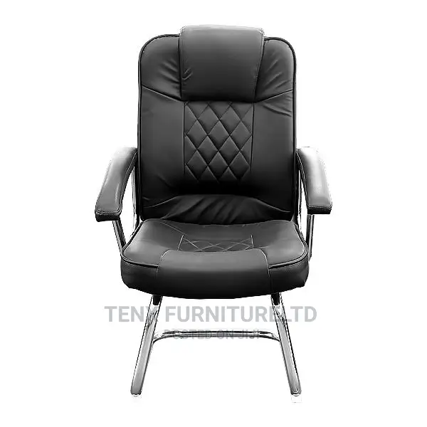Office Chair With Armrest (Chrome Legs)