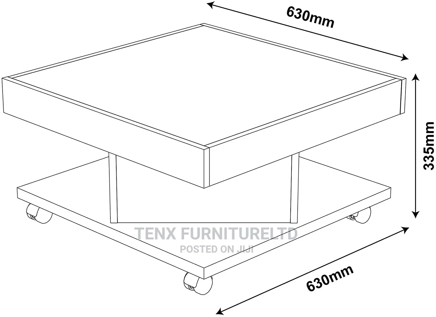 Coffee Table (Cinnamon Brown)