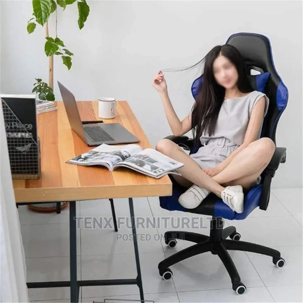 Gaming Chair (Blue and Black)