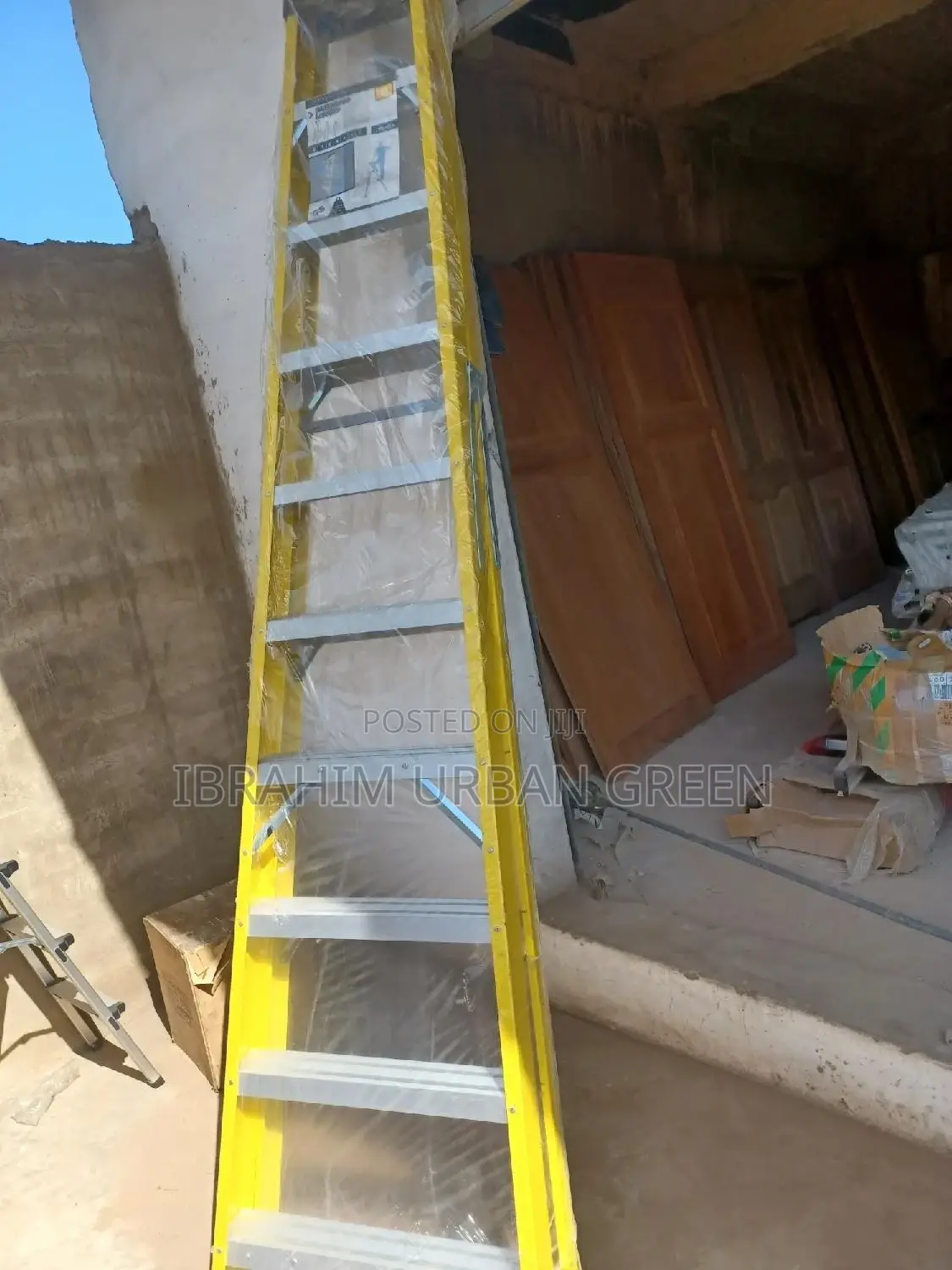 A Shape Fiberglass Ladder