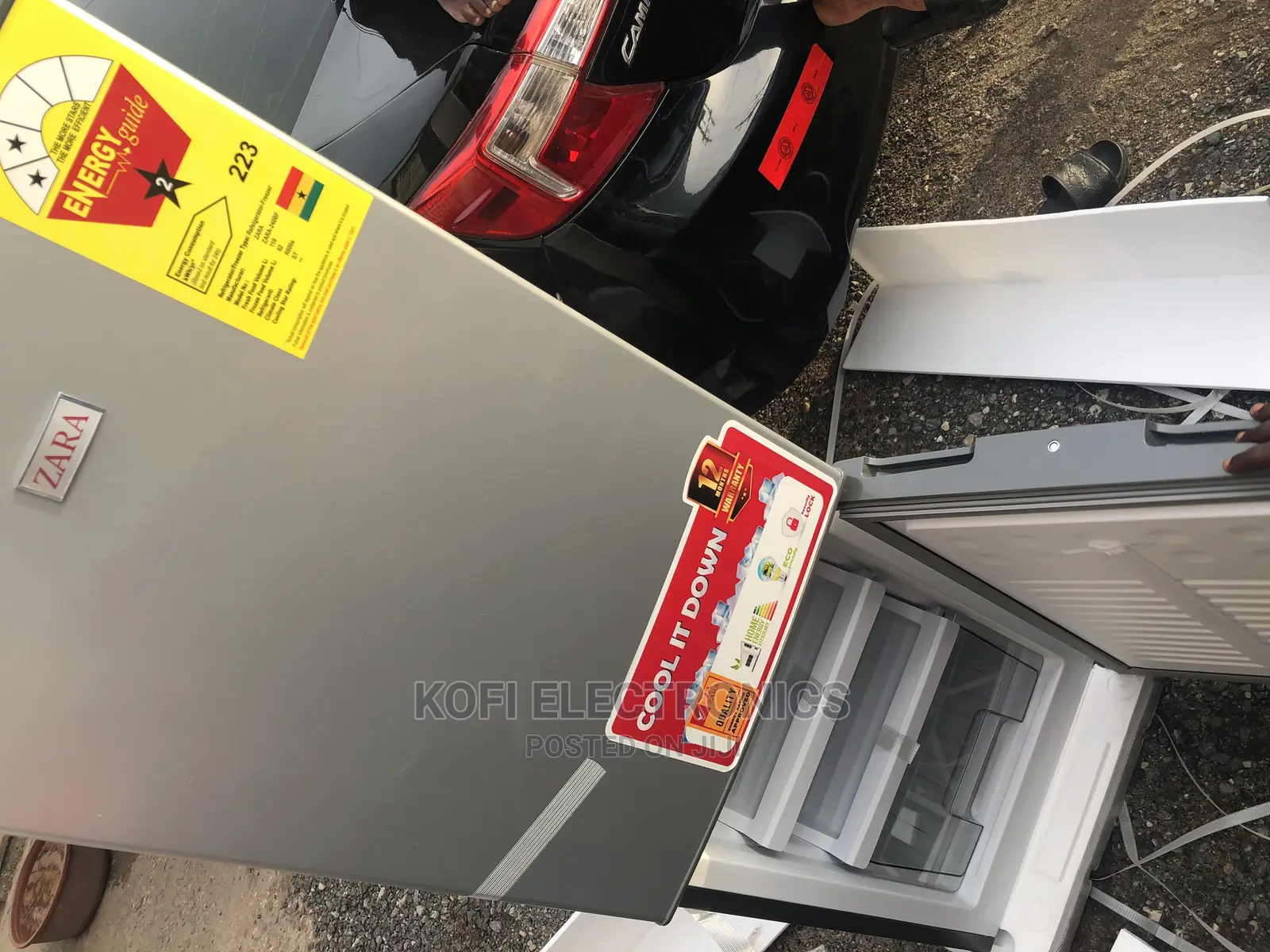 Quality 201litres Bottom Freezer Zara Double Refrigerator