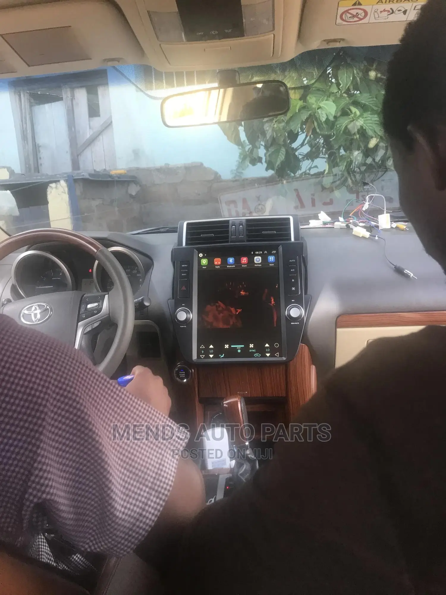 Toyota Land Cruiser Prado Tesla Android Video Car Tape