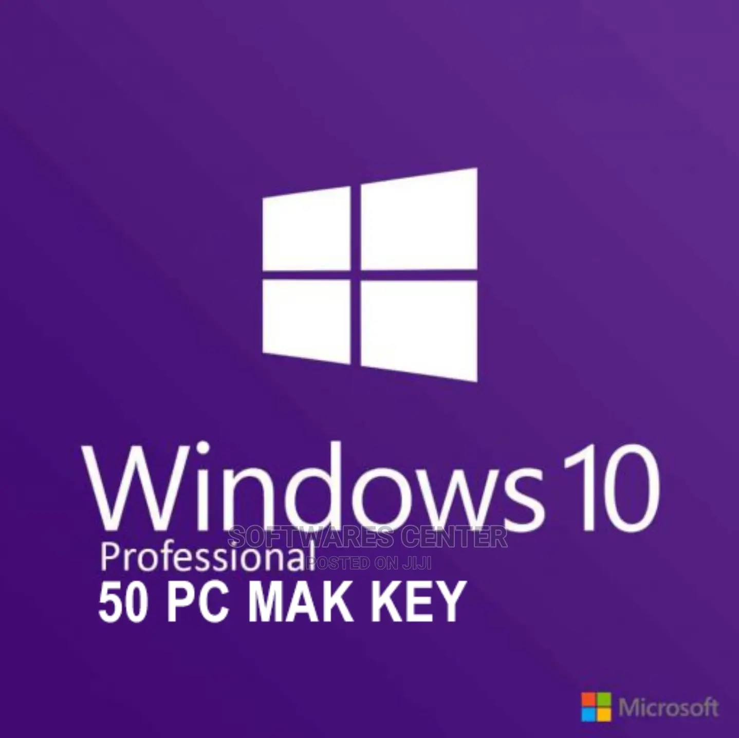 Windows 10 Pro – MAK 50 PC Activations License Key