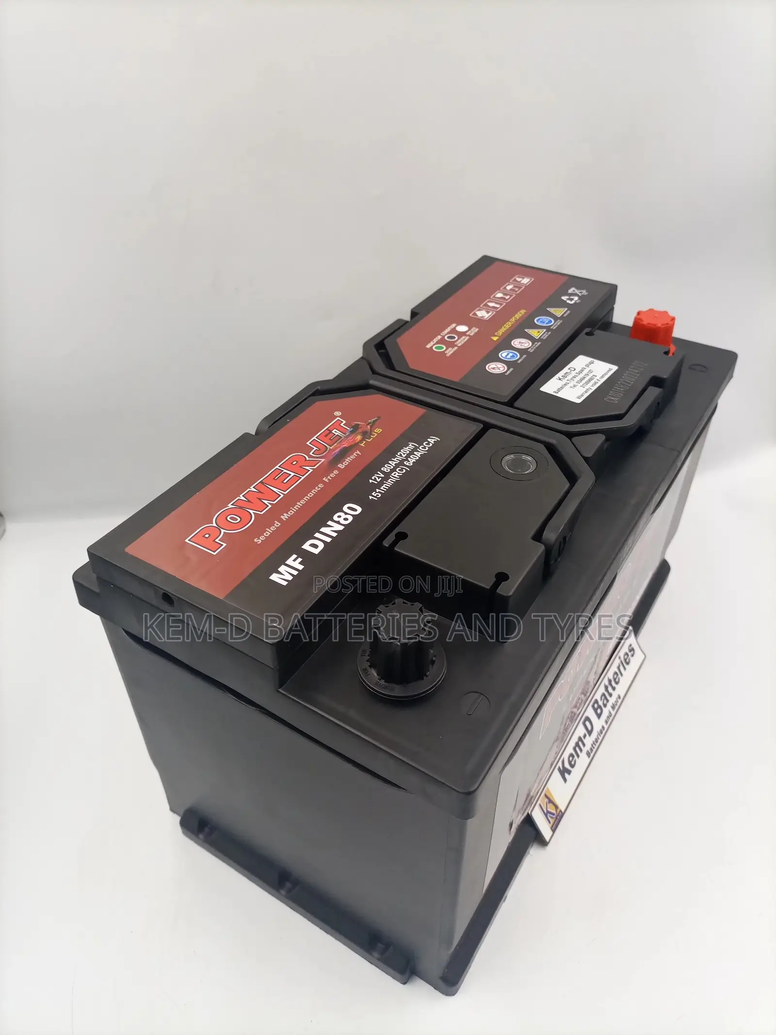 Powerjet Battery 12V 80ah 17 Plates - Free Delivery - C300