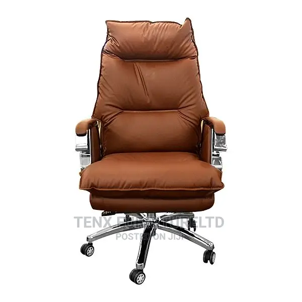 Executive Office Chair Leather Vegan Thread Lining