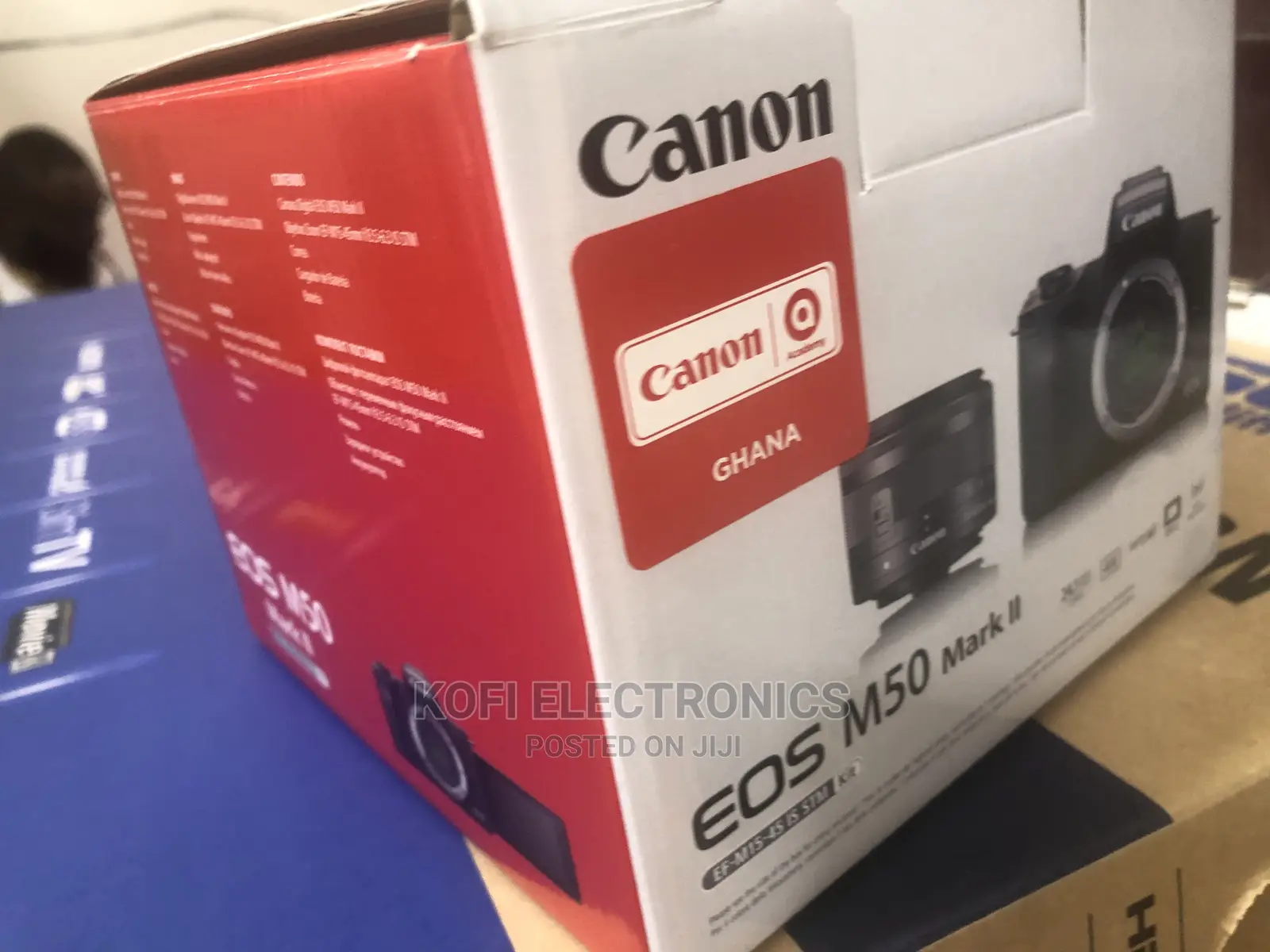 UHD 4k Canon EOS M50 Mark II Mirrorless Camera (Black)