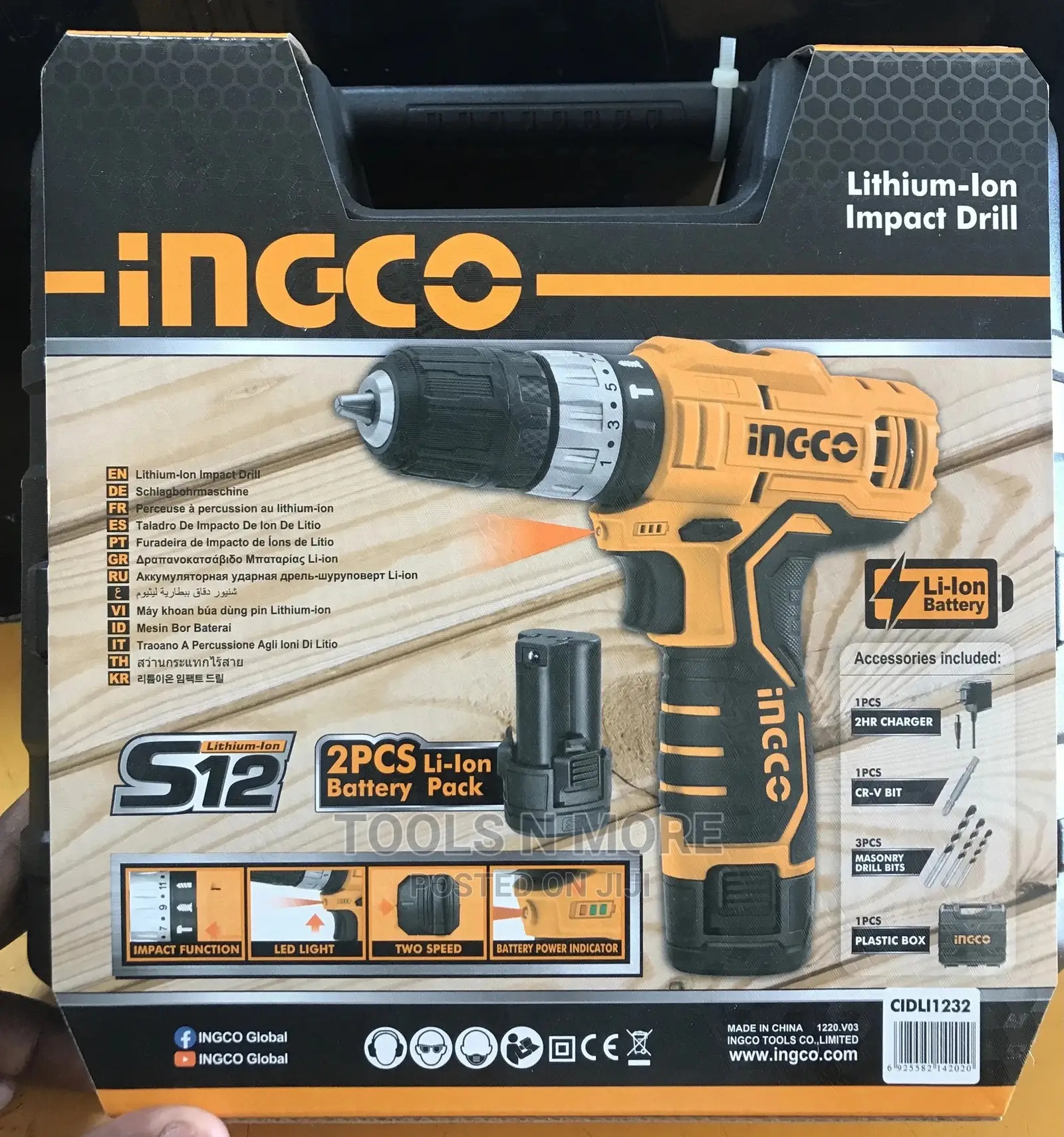 INGCO 12V Cordless Impact Drill