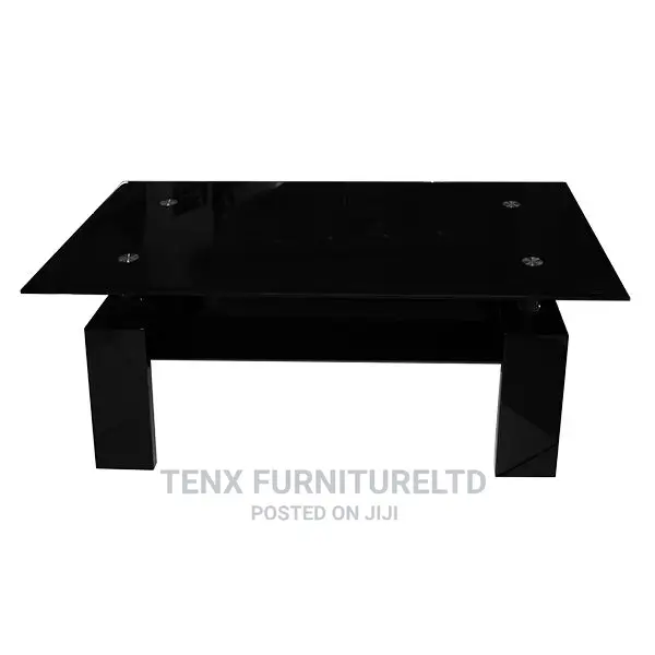 COFFEE TABLE( All BLACK)With Lower Storage Space