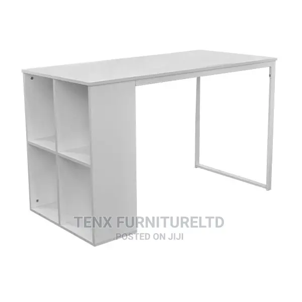 COMPUTER DESK With (Base Compartmen) White