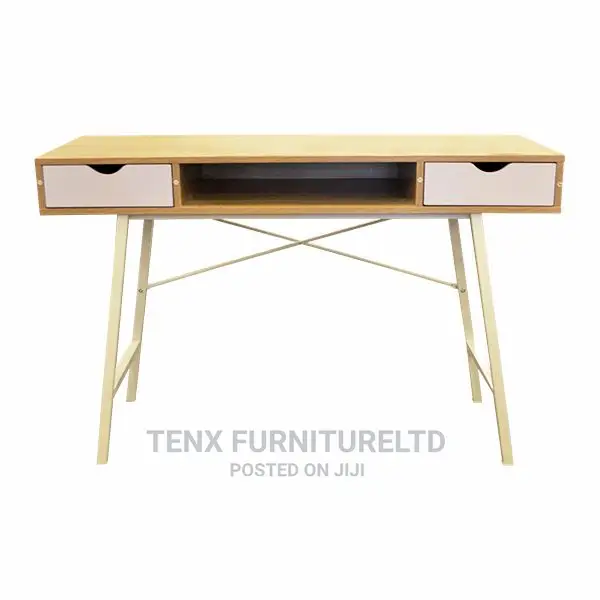 Computer Desk (Open Compartment Stand and Metal Legs)