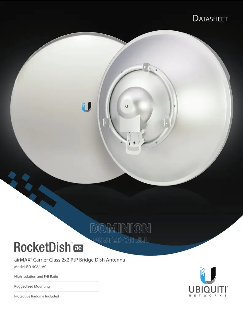 RD-5G31-AC - Ubiquiti Airmax AC Rocket Dish 31dbi Dish Anten