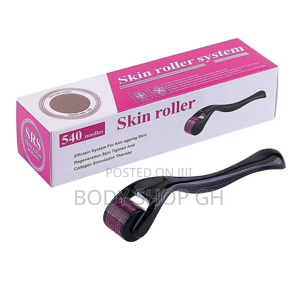Derma Roller for Beard Growth, 540 Titanium Micro Needles