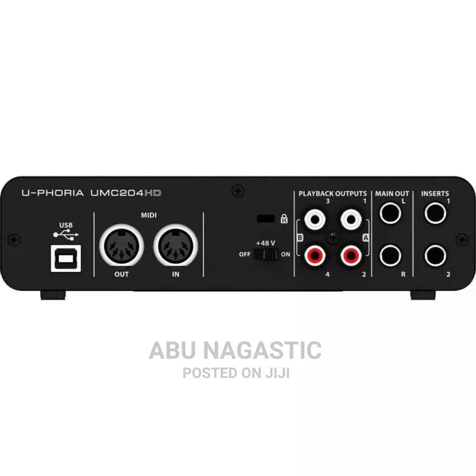 Behringer U-phoria Umc204hd Audio Interface Recording