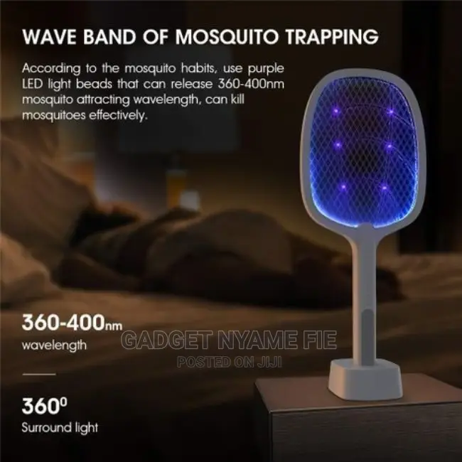 Electric Handheld Mosquito Killing Lamp Racket Mosquito Fly
