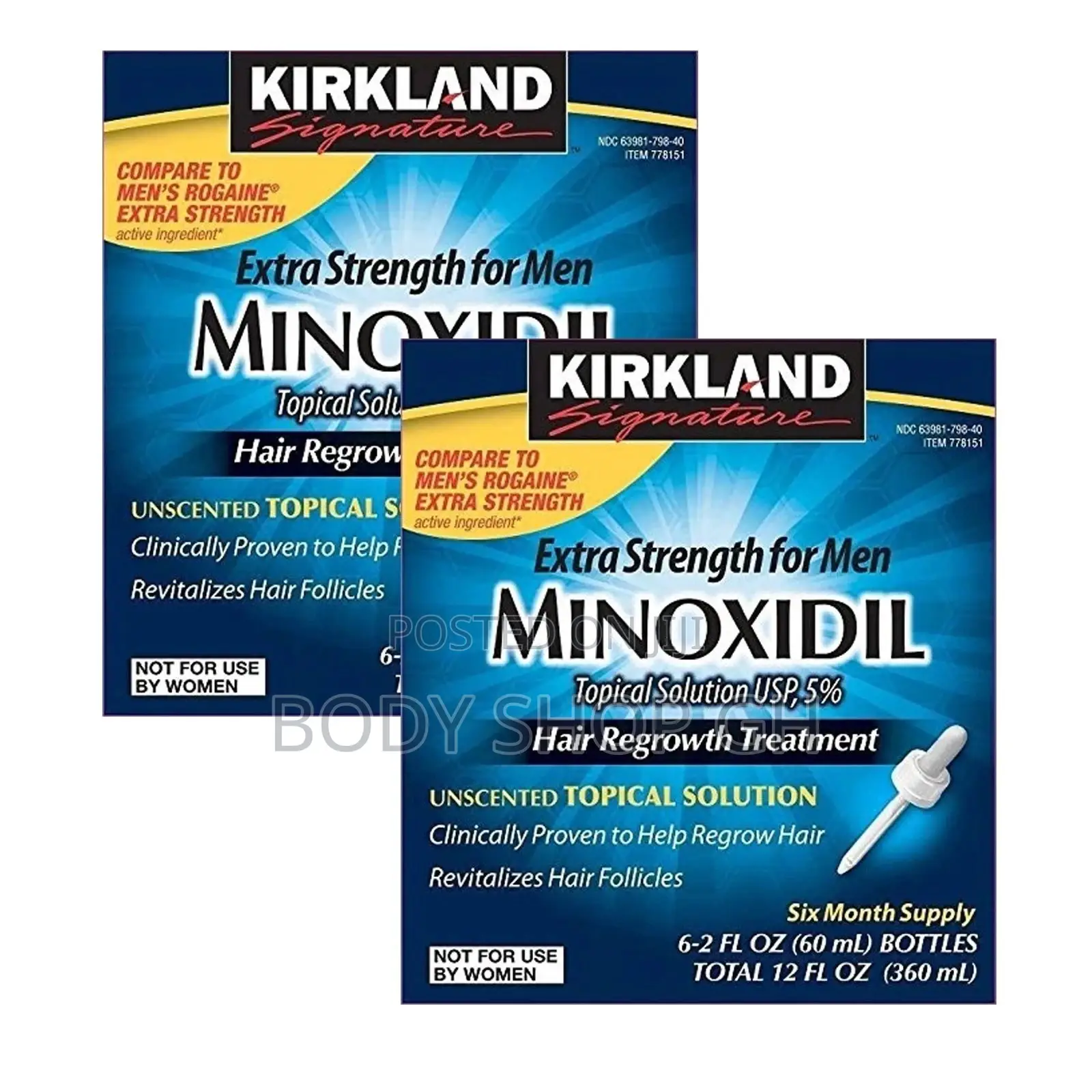 ORIGINAL KIRKLAND MINOXIDIL 5% ( FULL PACK - 6 Bottles)