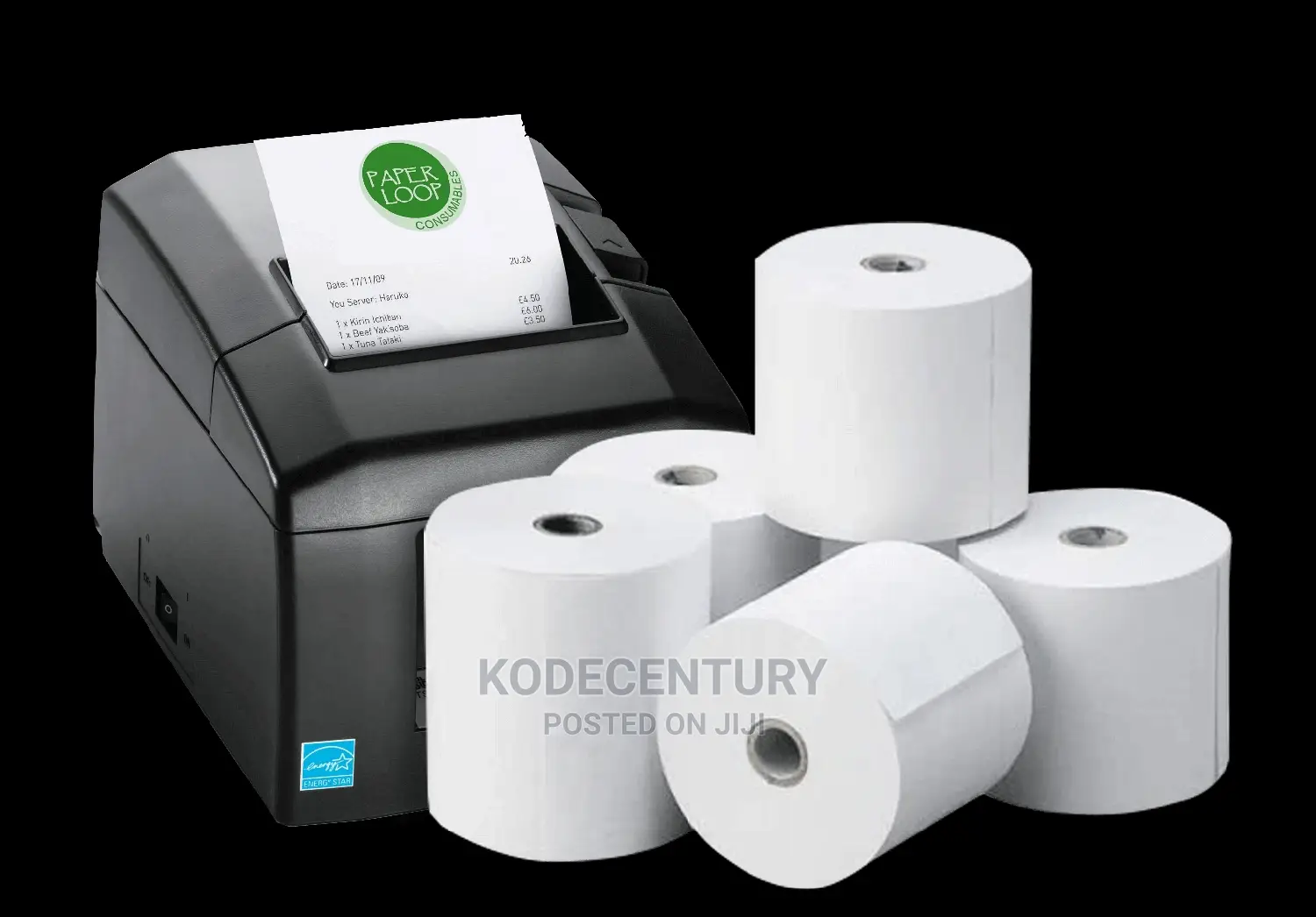 Thermal Receipt Printer Paper Rolls (80mmx80mm - 50 Per Box)